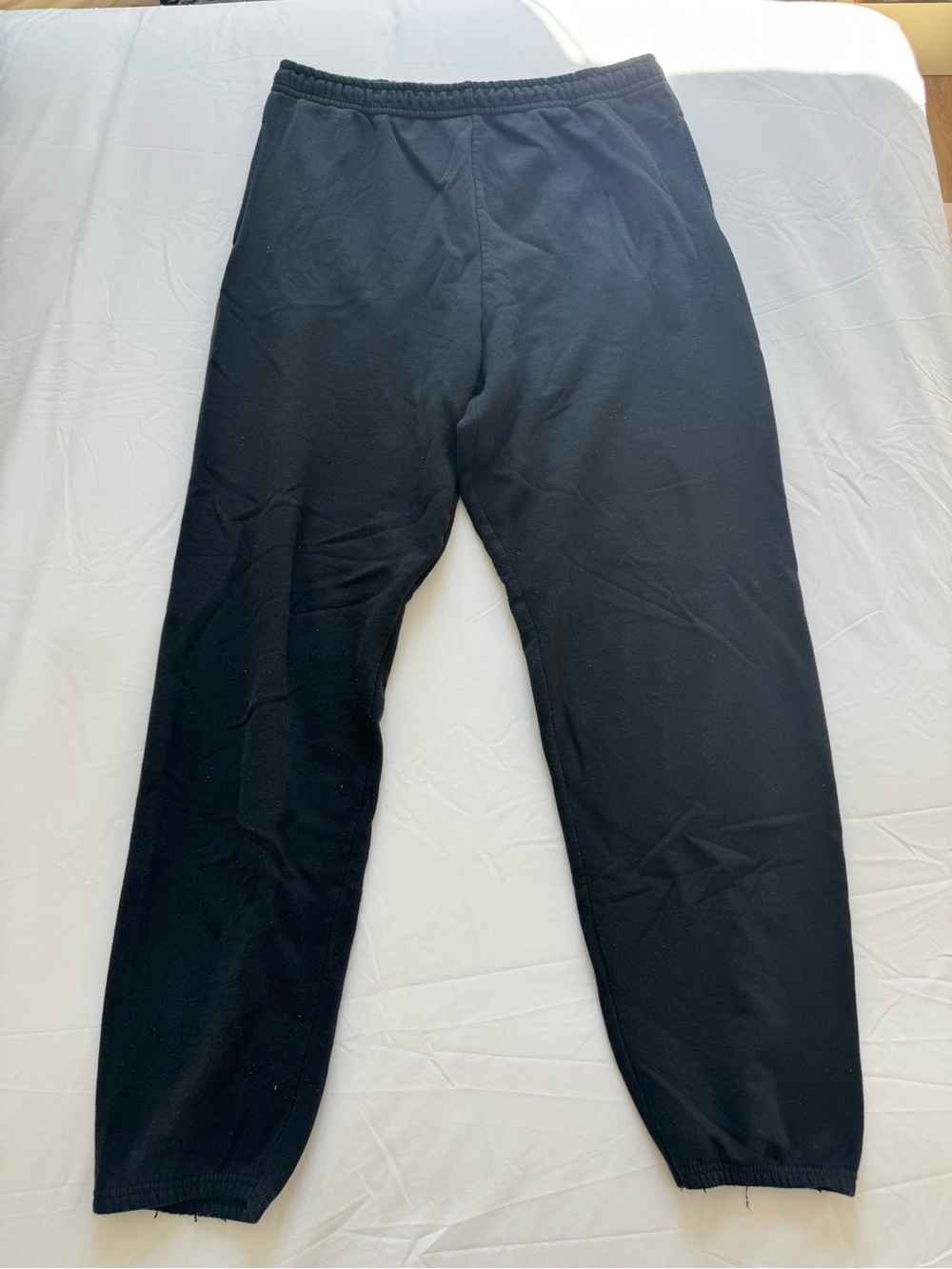 Athletic Works Black Men's Elastic-Waist Jogger Sweatpants